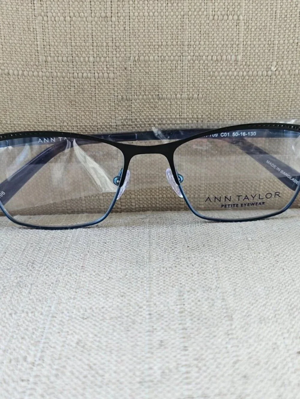 Ann Taylor Petite Eyewear Women Glasses Frame Black/Blue Tone ATP709 Eyeglasses